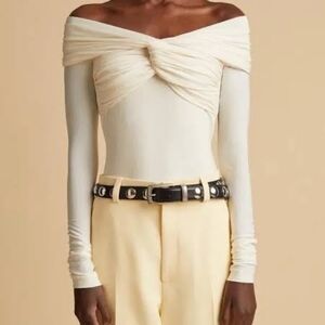 Khaite Off The Shoulder Bodysuit